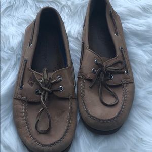 Sperry boat shoe mens size 9 tan